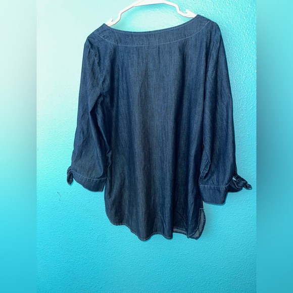 Talbots Dark Blue Denim Tunic - Picture 2 of 3